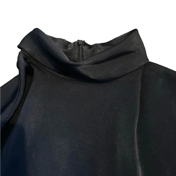 Pendelton Black Polyester Blouse size 10 - Picture 6 of 9